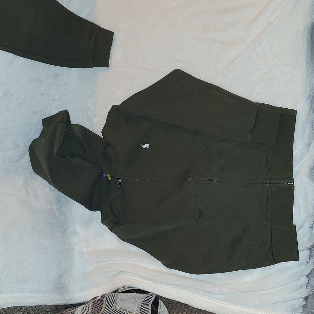 Polo army green sweatsuit size 7